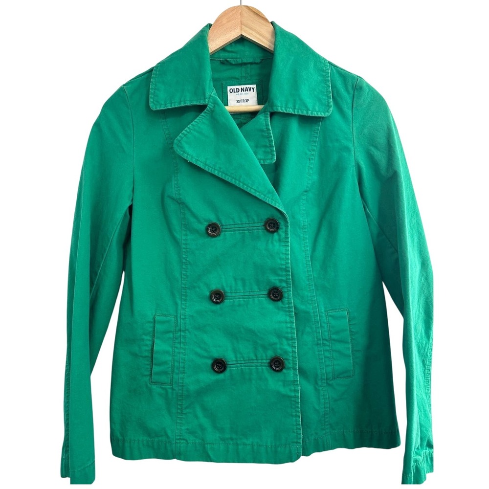 Old Navy Women's Green Double Breasted Blazer XS